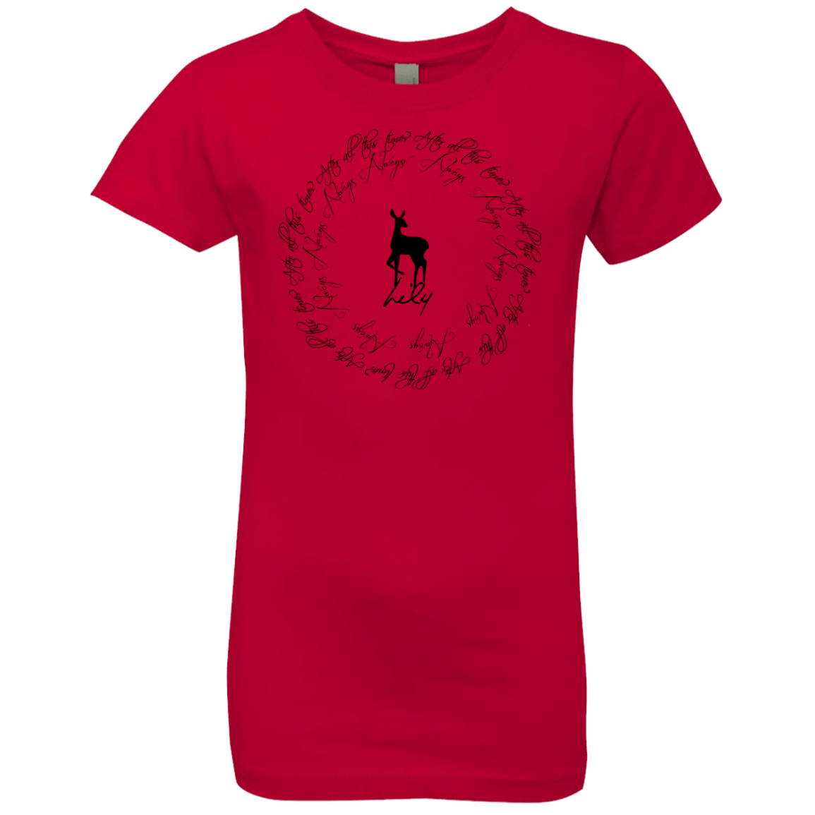 T-Shirts Red / YXS After All This Time- Lily Girls Premium T-Shirt