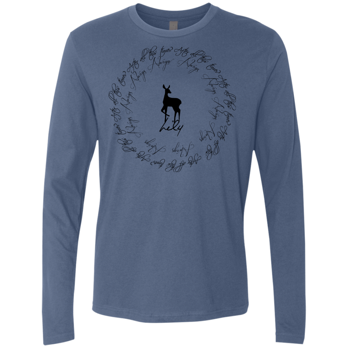 T-Shirts Indigo / Small After All This Time- Lily Men's Premium Long Sleeve