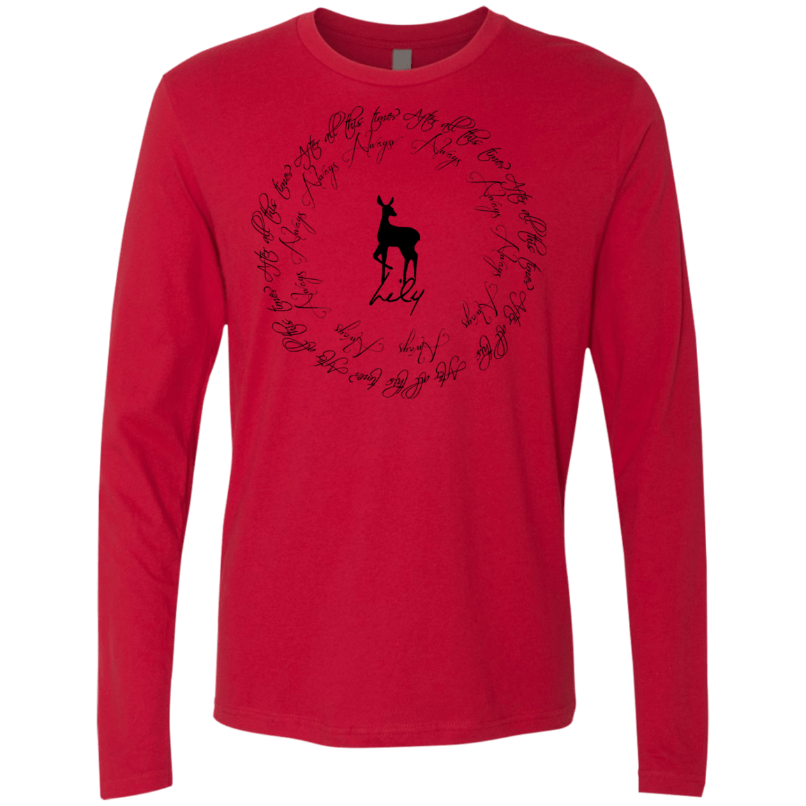 T-Shirts Red / Small After All This Time- Lily Men's Premium Long Sleeve