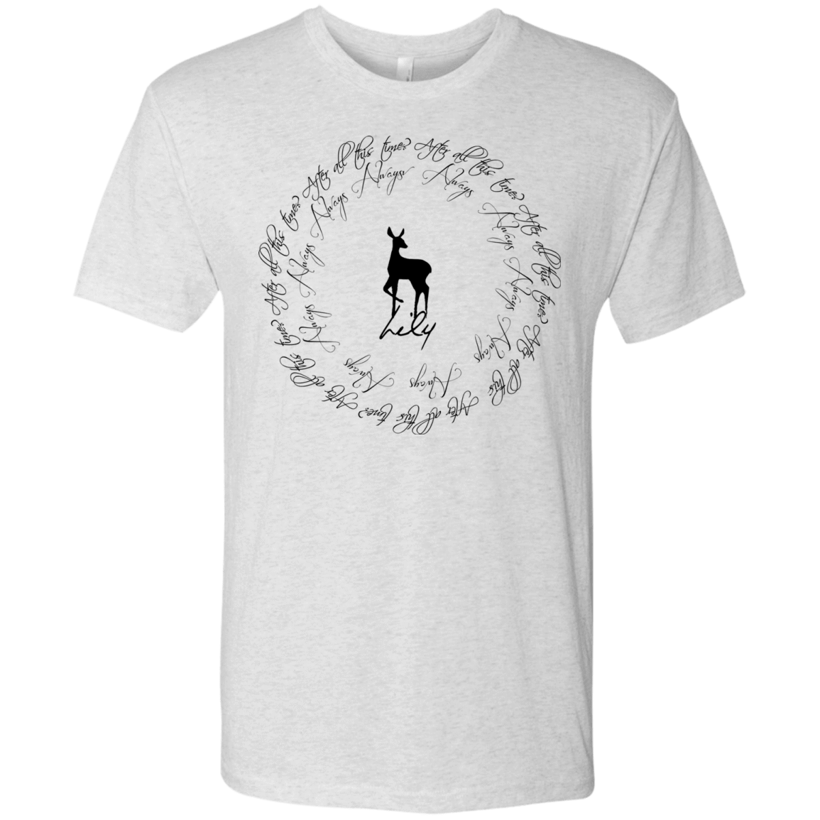 T-Shirts Heather White / Small After All This Time- Lily Men's Triblend T-Shirt