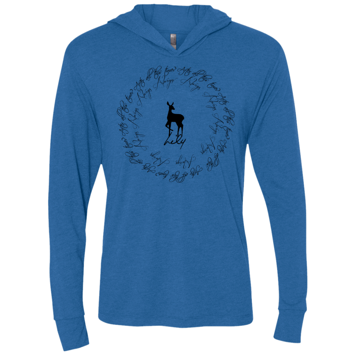 T-Shirts Vintage Royal / X-Small After All This Time- Lily Triblend Long Sleeve Hoodie Tee