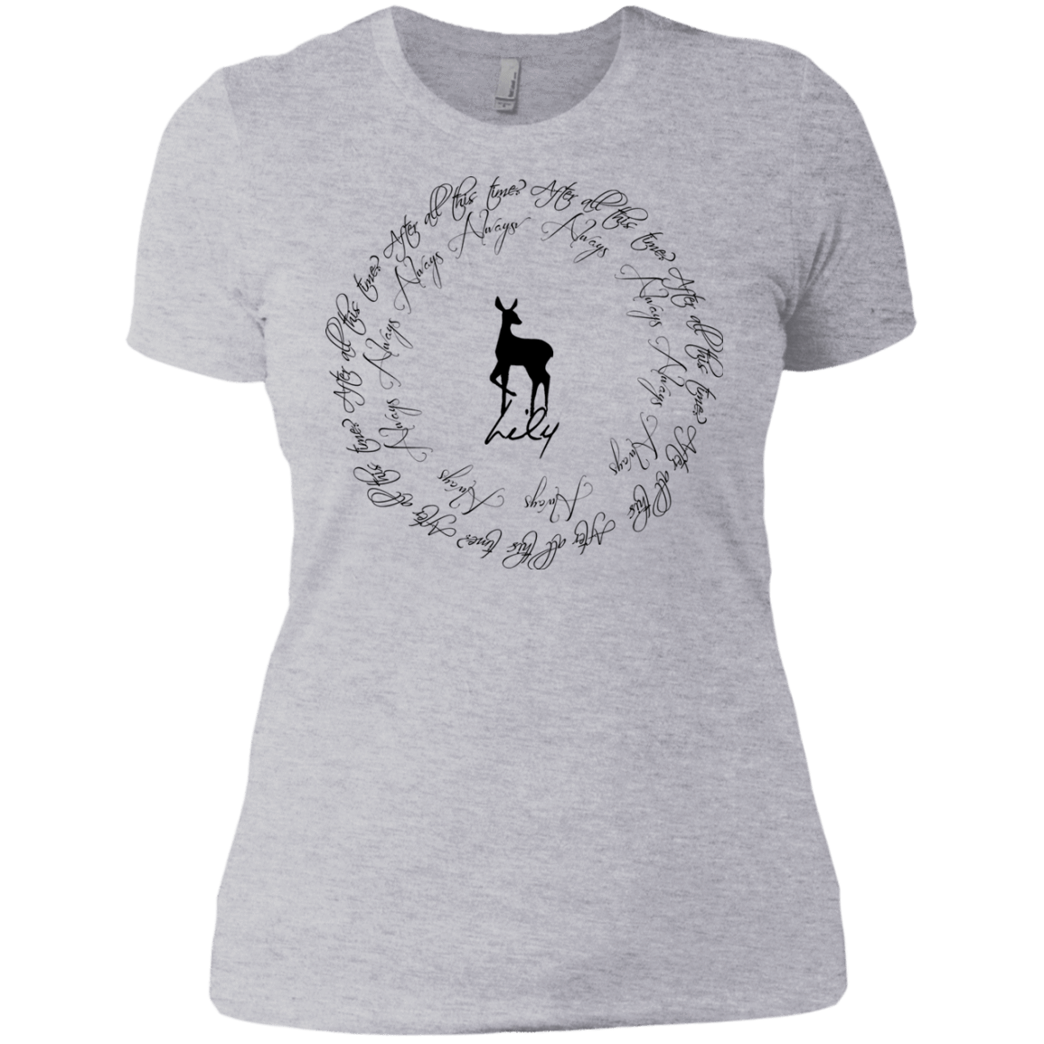 T-Shirts Heather Grey / X-Small After All This Time- Lily Women's Premium T-Shirt