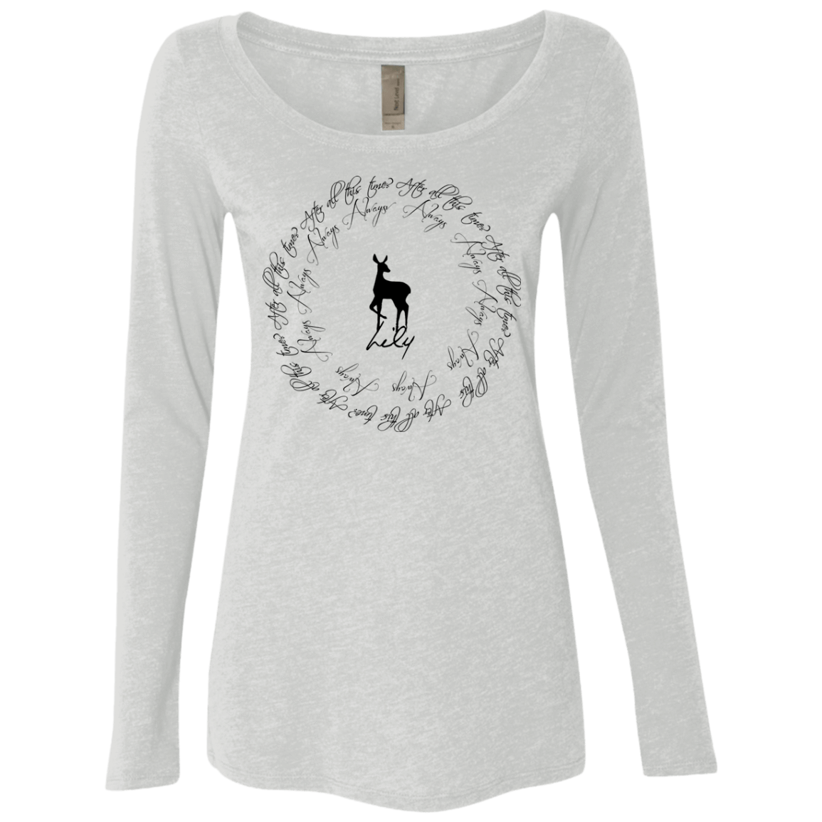 T-Shirts Heather White / Small After All This Time- Lily Women's Triblend Long Sleeve Shirt