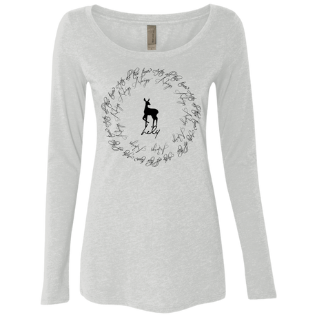 T-Shirts Heather White / Small After All This Time- Lily Women's Triblend Long Sleeve Shirt