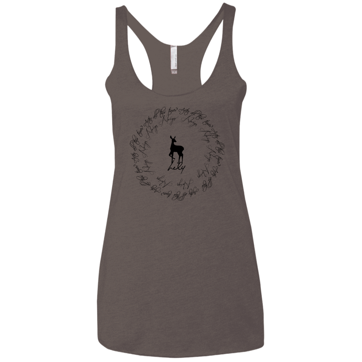 T-Shirts Macchiato / X-Small After All This Time- Lily Women's Triblend Racerback Tank