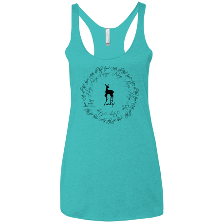 T-Shirts Tahiti Blue / X-Small After All This Time- Lily Women's Triblend Racerback Tank