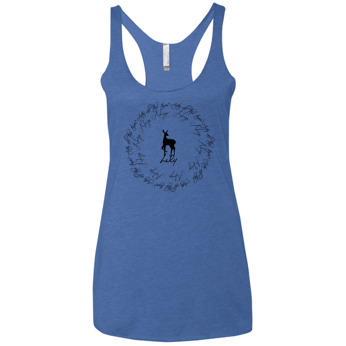 T-Shirts Vintage Royal / X-Small After All This Time- Lily Women's Triblend Racerback Tank