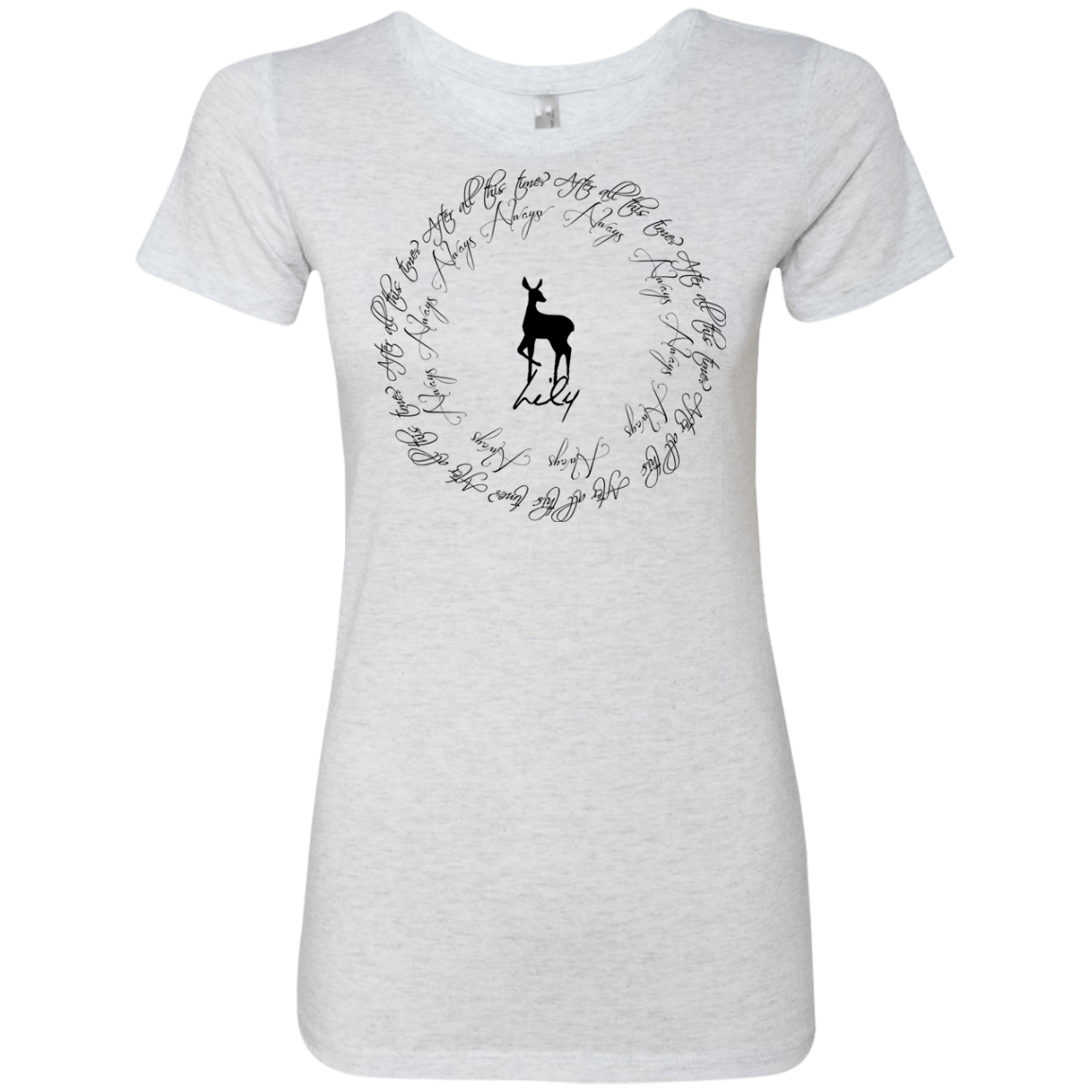 T-Shirts Heather White / Small After All This Time- Lily Women's Triblend T-Shirt