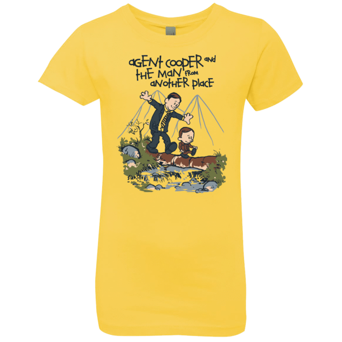 T-Shirts Vibrant Yellow / YXS Agent Cooper and Girls Premium T-Shirt