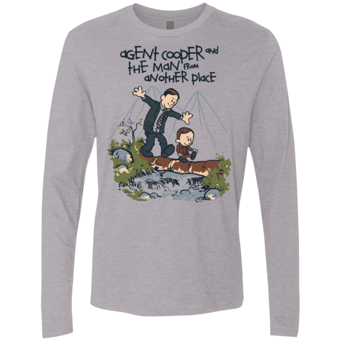 T-Shirts Heather Grey / Small Agent Cooper and Men's Premium Long Sleeve