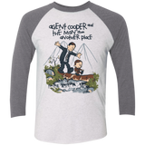 T-Shirts Heather White/Premium Heather / X-Small Agent Cooper and Men's Triblend 3/4 Sleeve