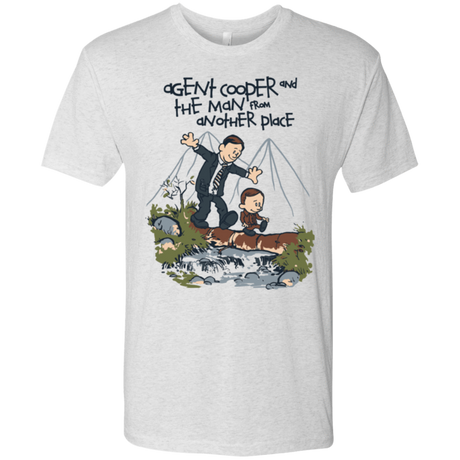 T-Shirts Heather White / Small Agent Cooper and Men's Triblend T-Shirt