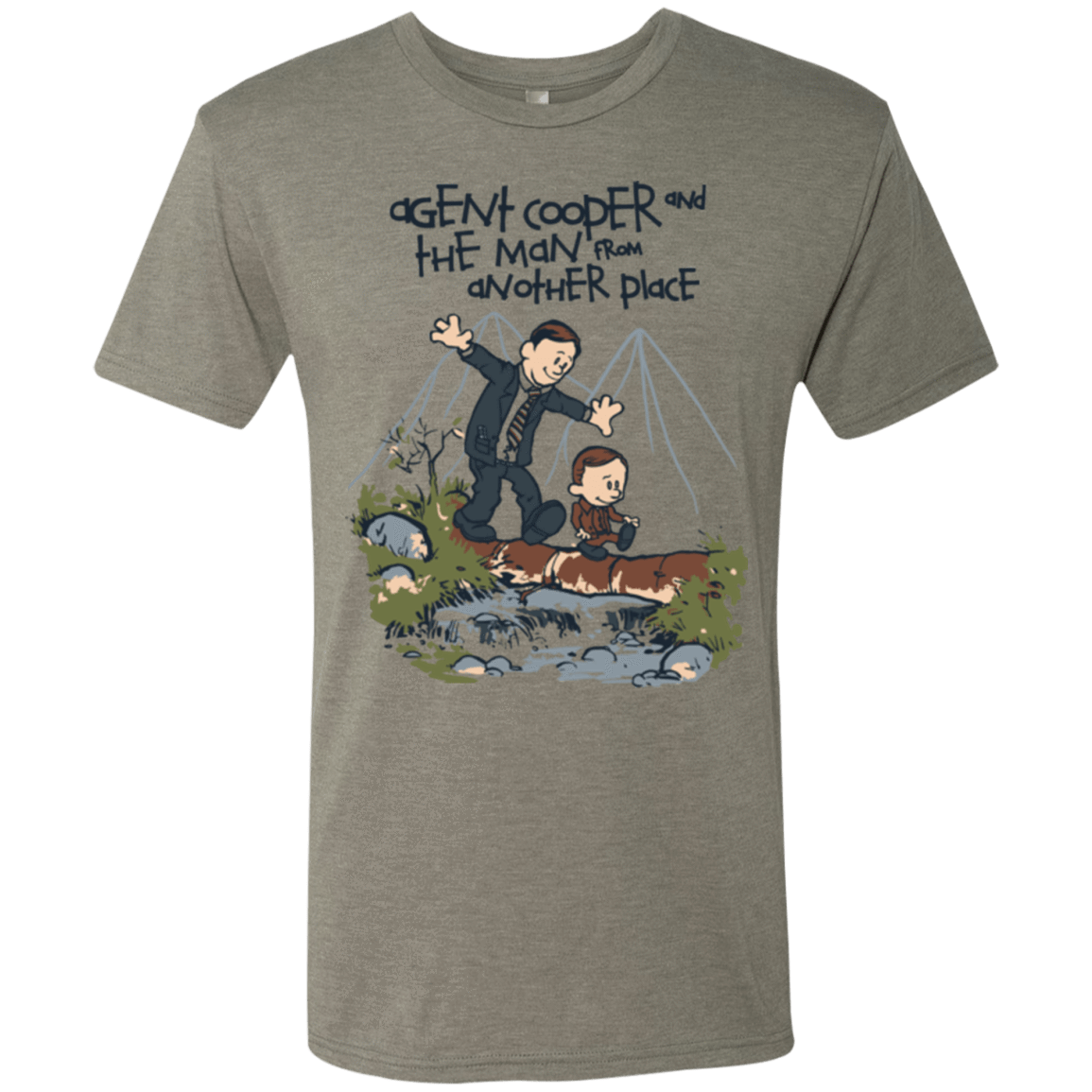 T-Shirts Venetian Grey / Small Agent Cooper and Men's Triblend T-Shirt