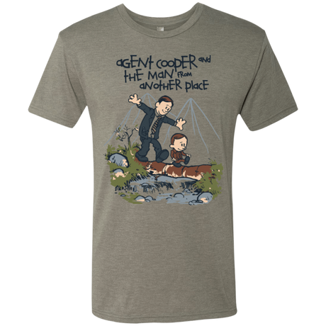 T-Shirts Venetian Grey / Small Agent Cooper and Men's Triblend T-Shirt