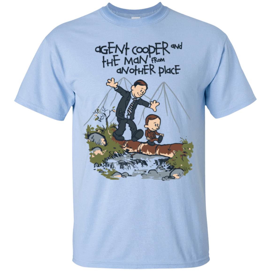 T-Shirts Light Blue / Small Agent Cooper and T-Shirt