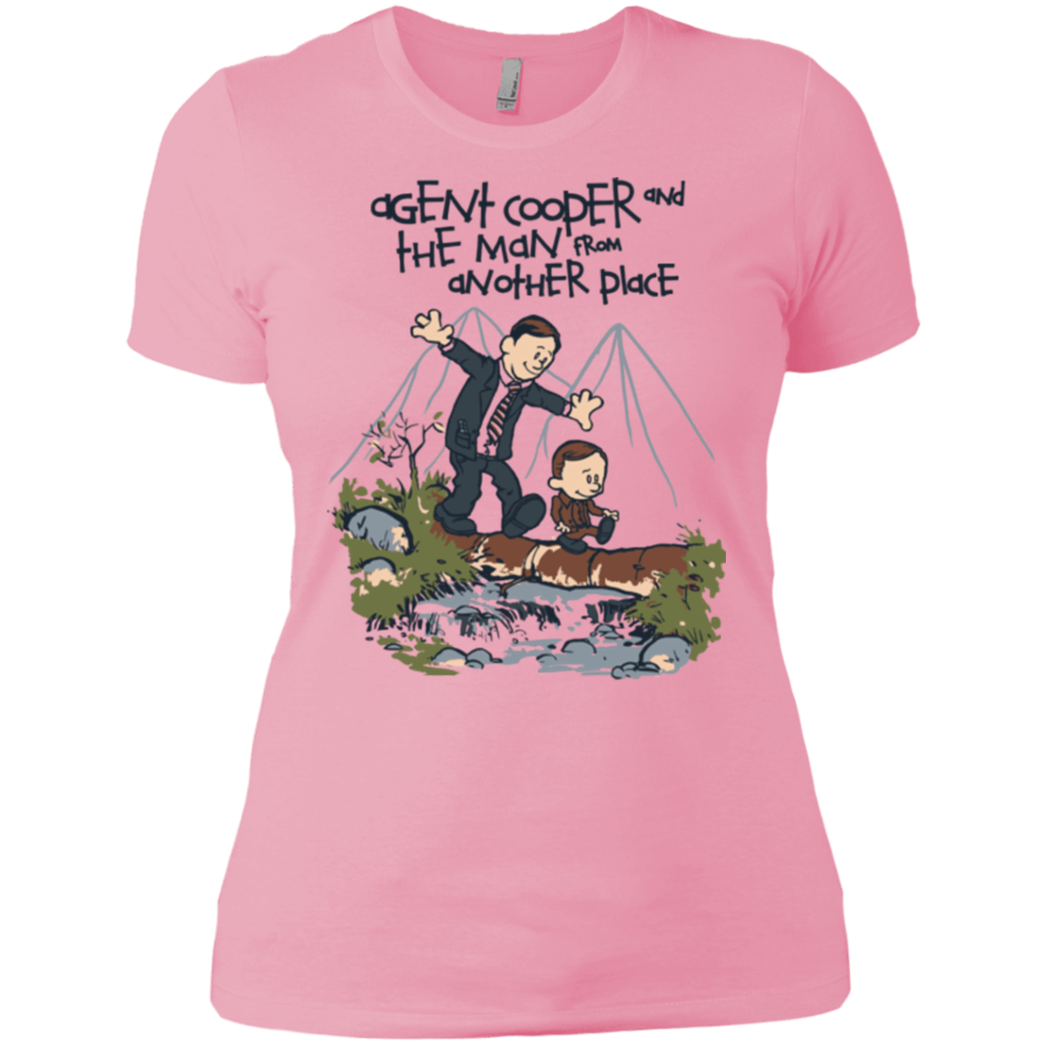 T-Shirts Light Pink / X-Small Agent Cooper and Women's Premium T-Shirt