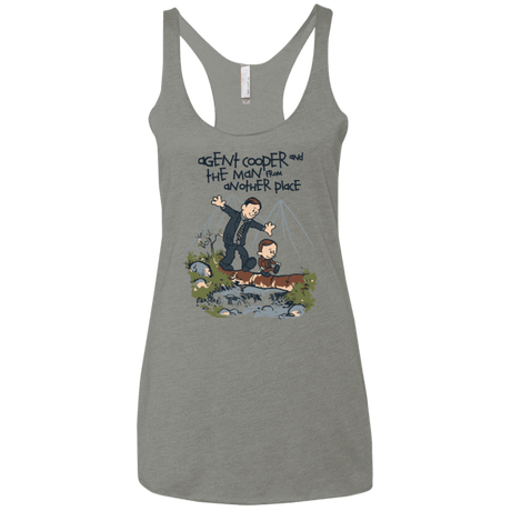 T-Shirts Venetian Grey / X-Small Agent Cooper and Women's Triblend Racerback Tank