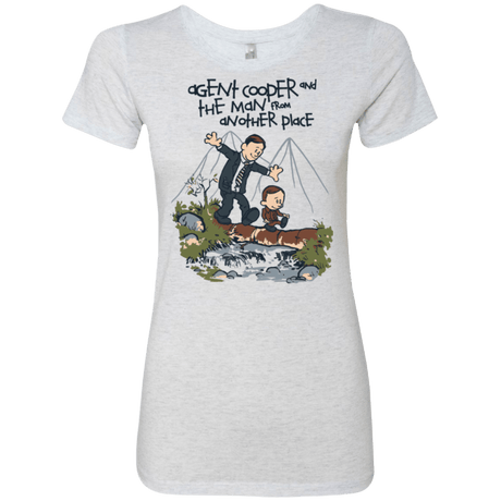 T-Shirts Heather White / Small Agent Cooper and Women's Triblend T-Shirt