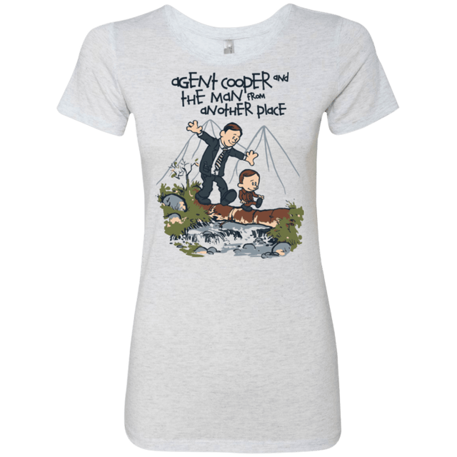 T-Shirts Heather White / Small Agent Cooper and Women's Triblend T-Shirt