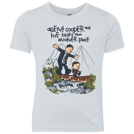 T-Shirts Heather White / YXS Agent Cooper and Youth Triblend T-Shirt