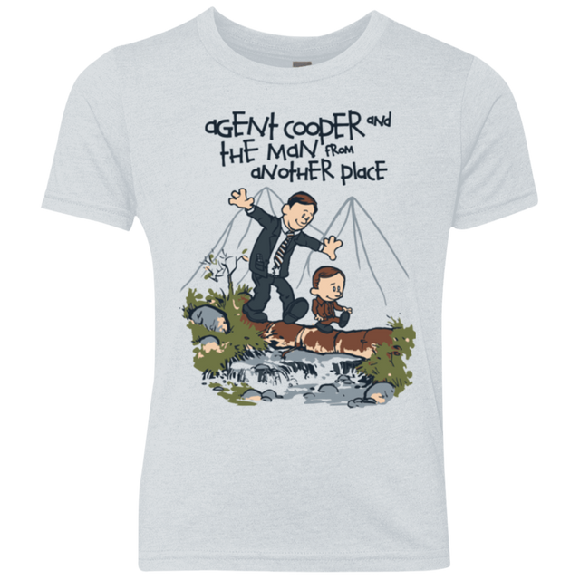 T-Shirts Heather White / YXS Agent Cooper and Youth Triblend T-Shirt