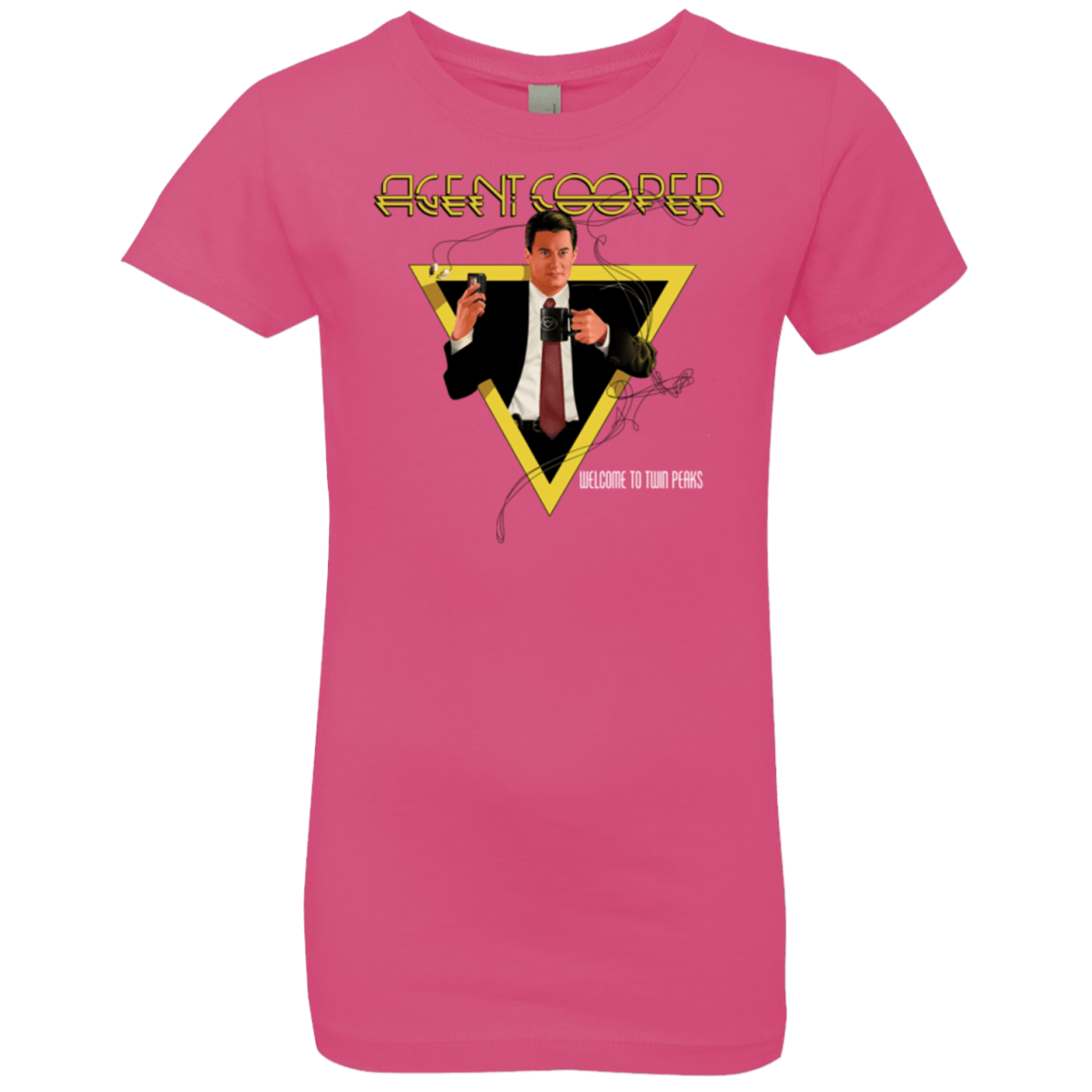 T-Shirts Hot Pink / YXS Agent Cooper Girls Premium T-Shirt