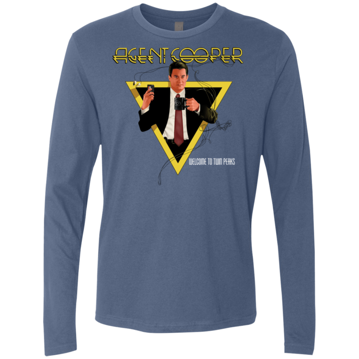 T-Shirts Indigo / Small Agent Cooper Men's Premium Long Sleeve