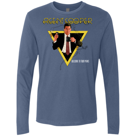 T-Shirts Indigo / Small Agent Cooper Men's Premium Long Sleeve