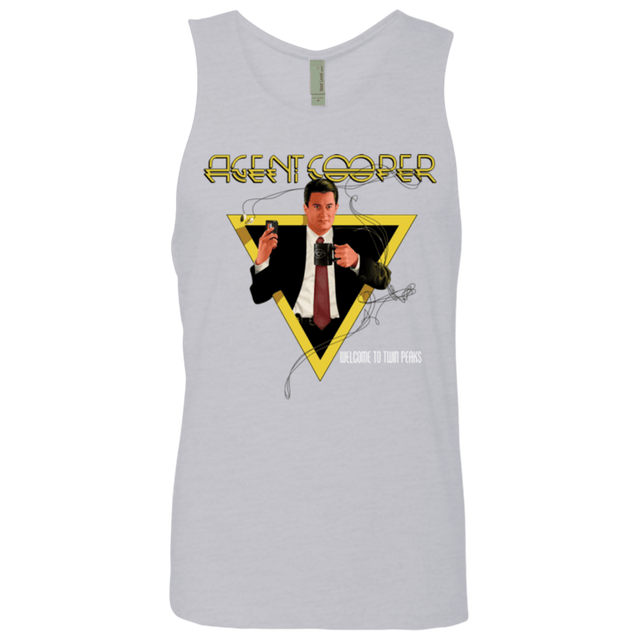 T-Shirts Heather Grey / Small Agent Cooper Men's Premium Tank Top