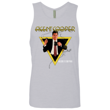 T-Shirts Heather Grey / Small Agent Cooper Men's Premium Tank Top