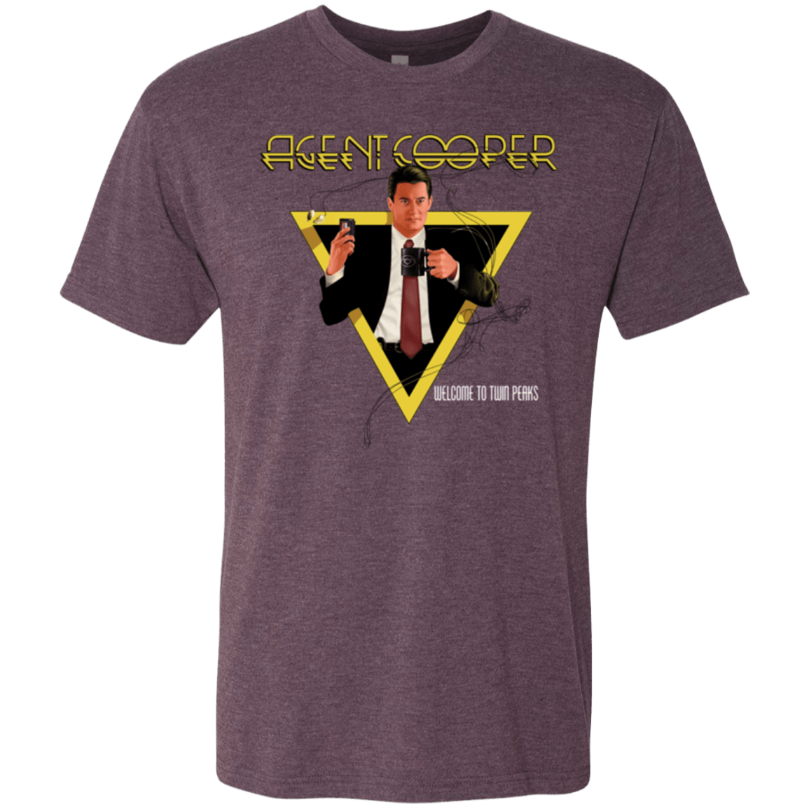 T-Shirts Vintage Purple / Small Agent Cooper Men's Triblend T-Shirt