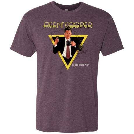 T-Shirts Vintage Purple / Small Agent Cooper Men's Triblend T-Shirt