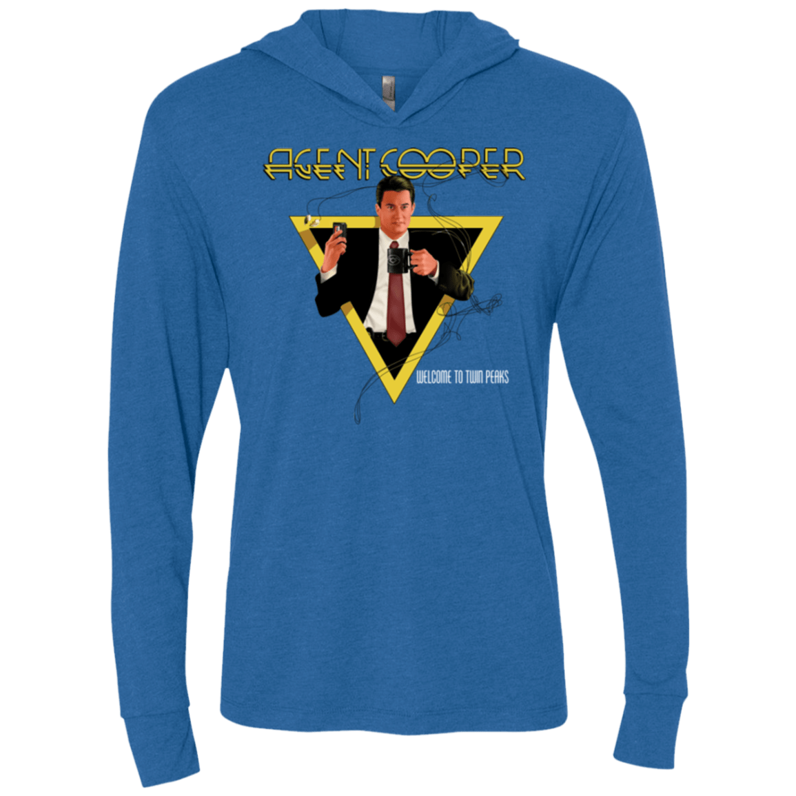 T-Shirts Vintage Royal / X-Small Agent Cooper Triblend Long Sleeve Hoodie Tee