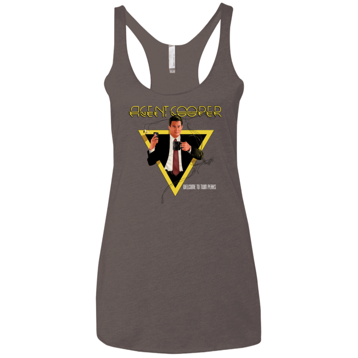 T-Shirts Macchiato / X-Small Agent Cooper Women's Triblend Racerback Tank