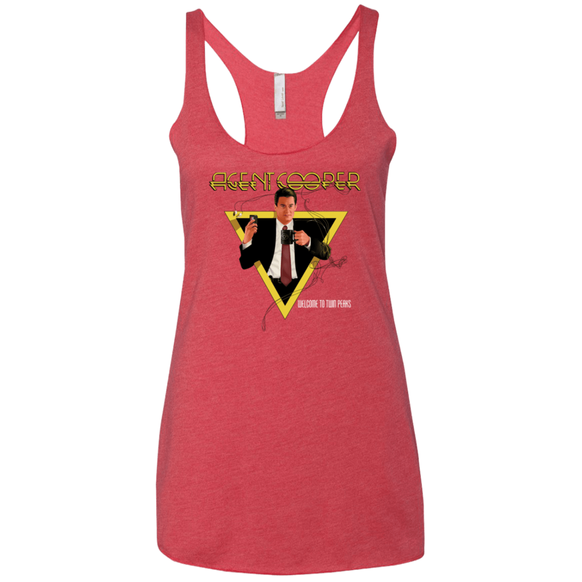 T-Shirts Vintage Red / X-Small Agent Cooper Women's Triblend Racerback Tank