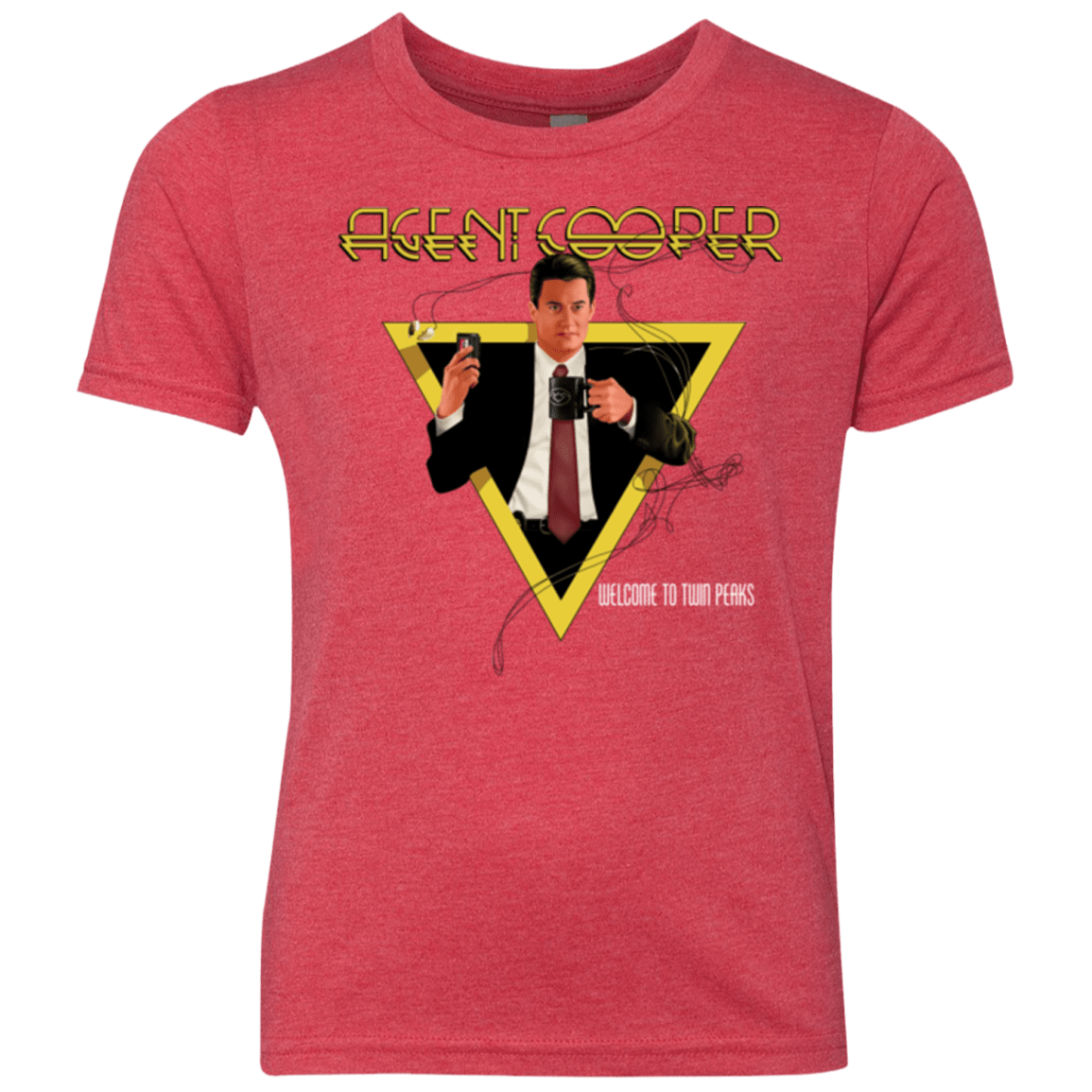 T-Shirts Vintage Red / YXS Agent Cooper Youth Triblend T-Shirt
