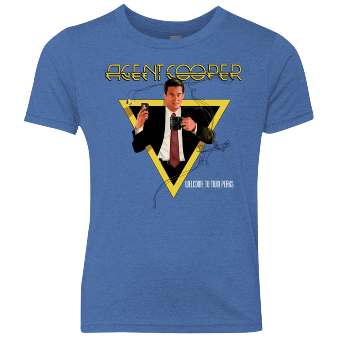 T-Shirts Vintage Royal / YXS Agent Cooper Youth Triblend T-Shirt