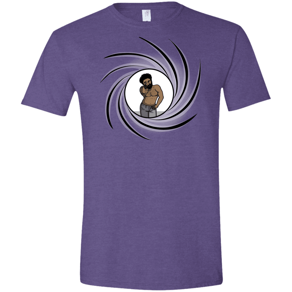 T-Shirts Heather Purple / S Agent Gambino Men's Semi-Fitted Softstyle
