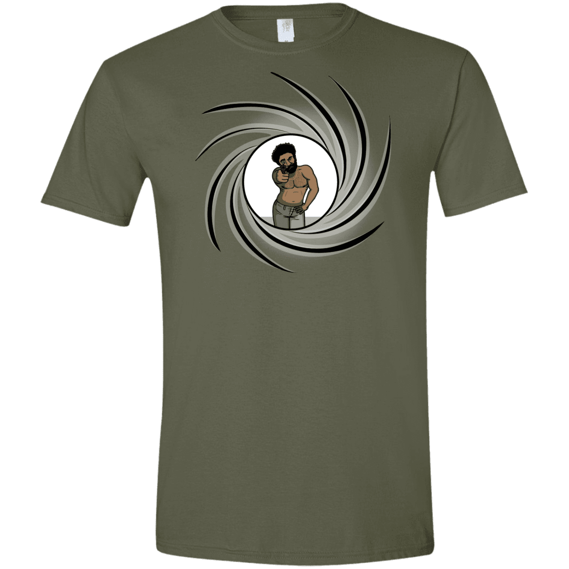 T-Shirts Military Green / S Agent Gambino Men's Semi-Fitted Softstyle