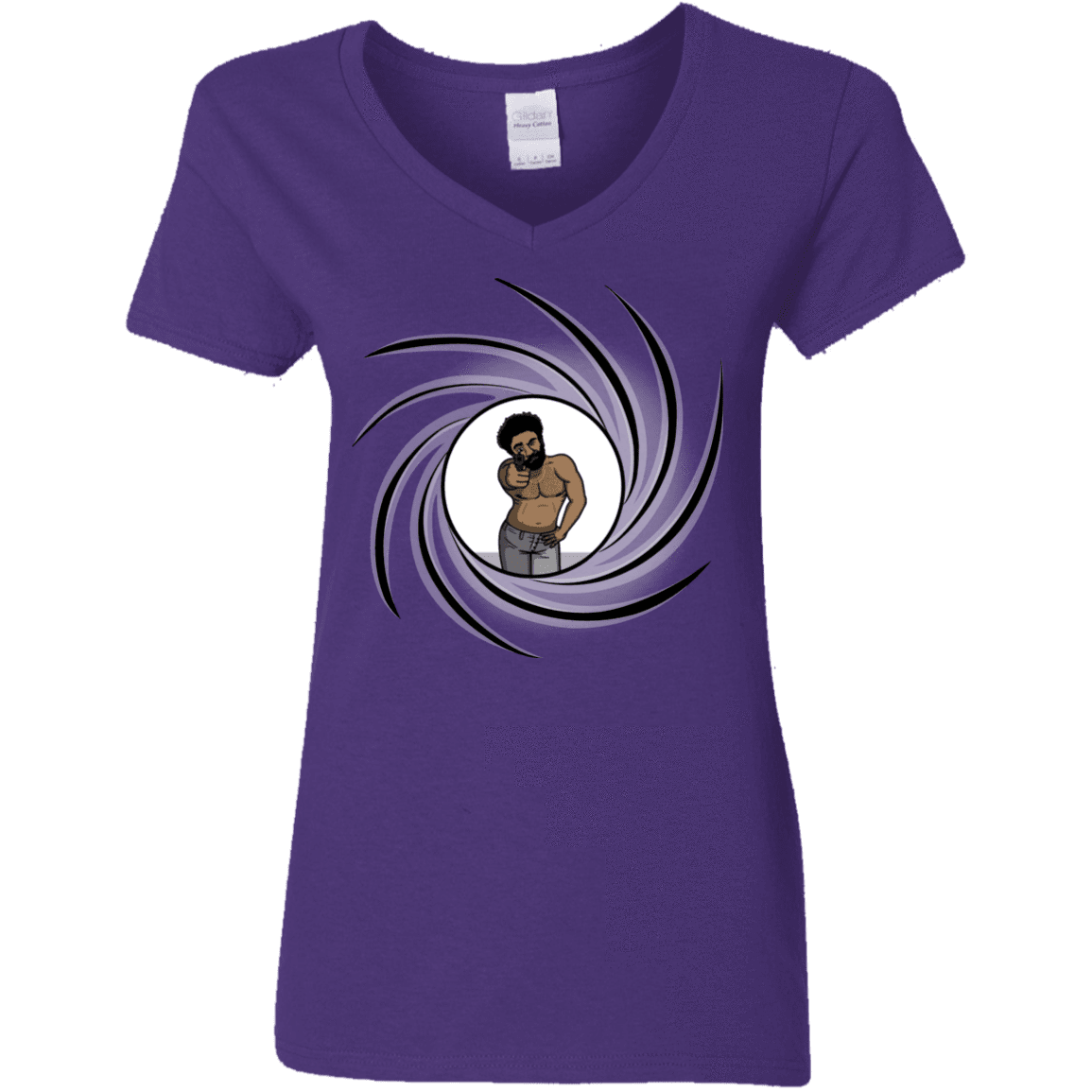 T-Shirts Purple / S Agent Gambino Women's V-Neck T-Shirt