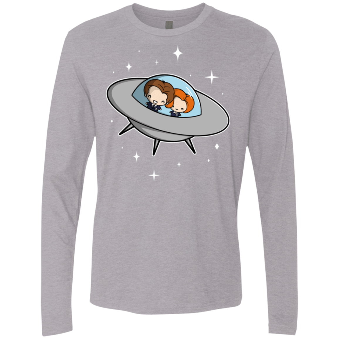 T-Shirts Heather Grey / Small Agents in Space Men's Premium Long Sleeve