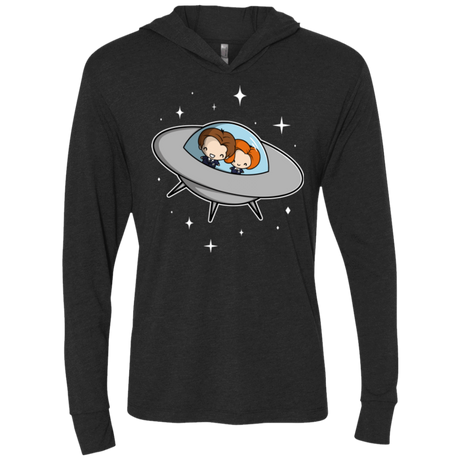 T-Shirts Vintage Black / X-Small Agents in Space Triblend Long Sleeve Hoodie Tee