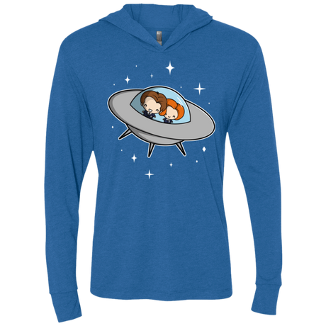 T-Shirts Vintage Royal / X-Small Agents in Space Triblend Long Sleeve Hoodie Tee