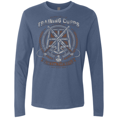 T-Shirts Indigo / Small Aim for the Nape Men's Premium Long Sleeve