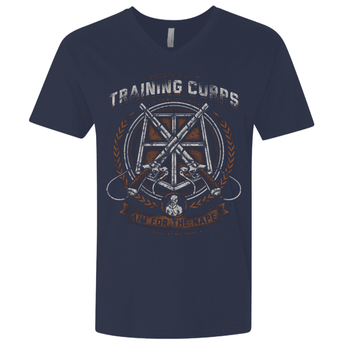 T-Shirts Midnight Navy / X-Small Aim for the Nape Men's Premium V-Neck