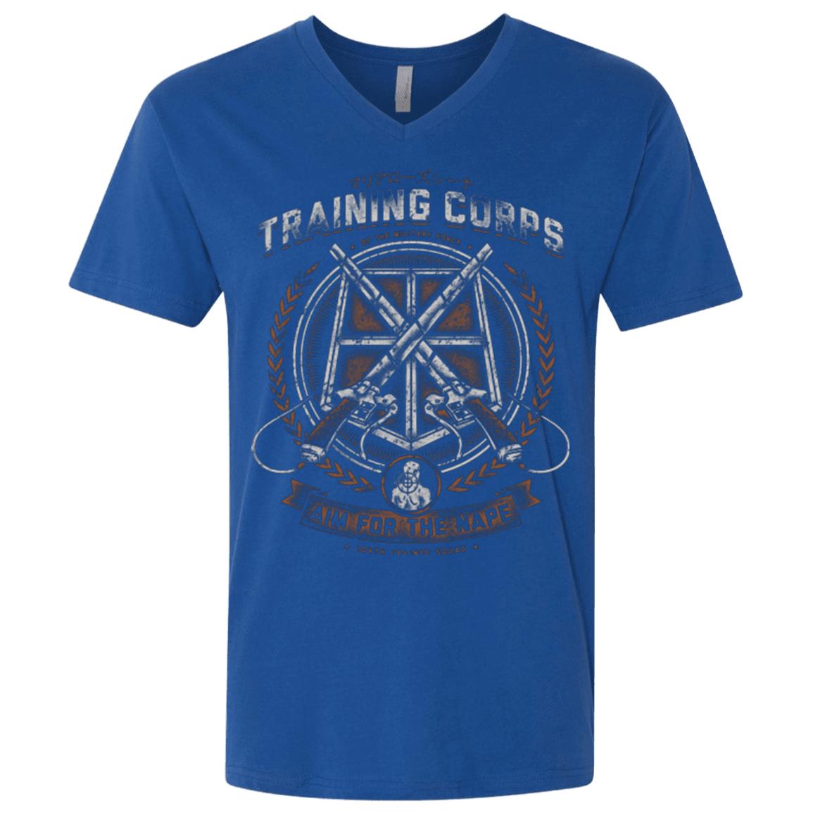 T-Shirts Royal / X-Small Aim for the Nape Men's Premium V-Neck