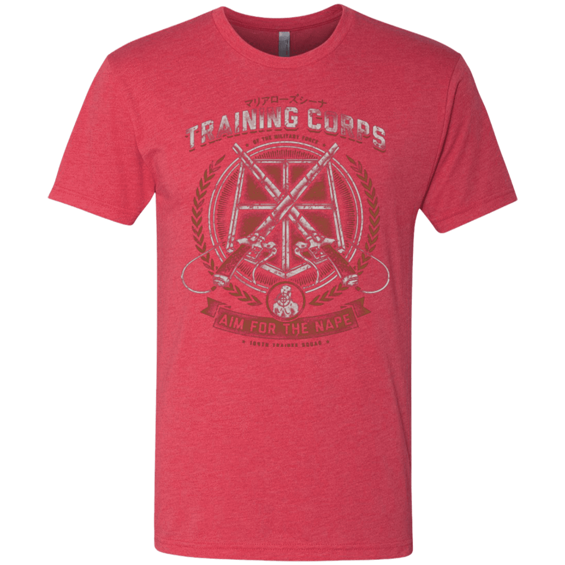 T-Shirts Vintage Red / Small Aim for the Nape Men's Triblend T-Shirt