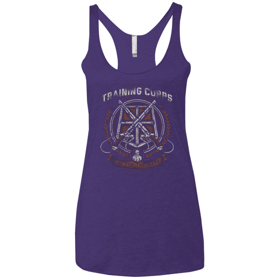 T-Shirts Purple / X-Small Aim for the Nape Women's Triblend Racerback Tank