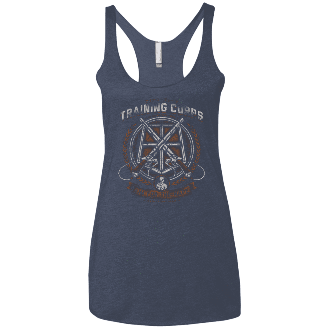 T-Shirts Vintage Navy / X-Small Aim for the Nape Women's Triblend Racerback Tank
