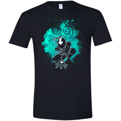 T-Shirts Black / X-Small Air Bender Soul Men's Semi-Fitted Softstyle